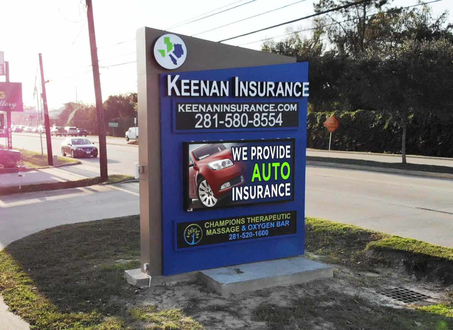 Keenan Insurance LED Partners Digital Displays Keenan Insurance LED Partners Digital Displays